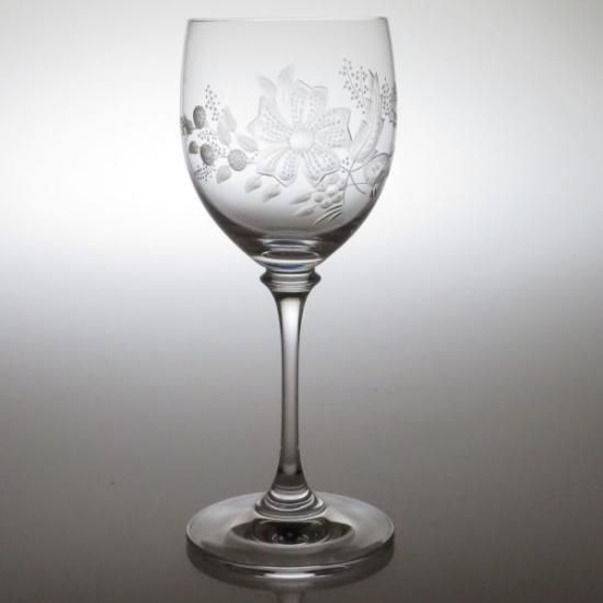 マイセンクリスタル グラス ○ フラワー エングレーヴィング 花柄