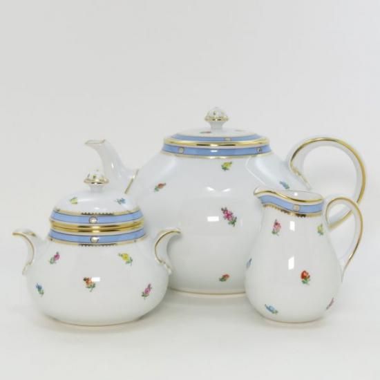 アウガルテン セット□ビーダーマイヤー ティーポット シュガーポット