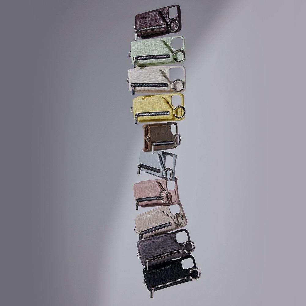 cadenas zipphone case | iPhone12.12Pro共通対応 / moss green - ajew