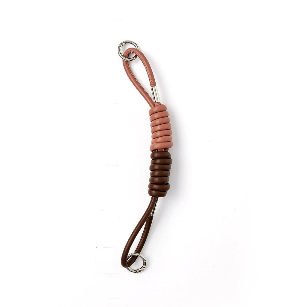 Coil strap | pinkbeige×darkbrown - ajew
