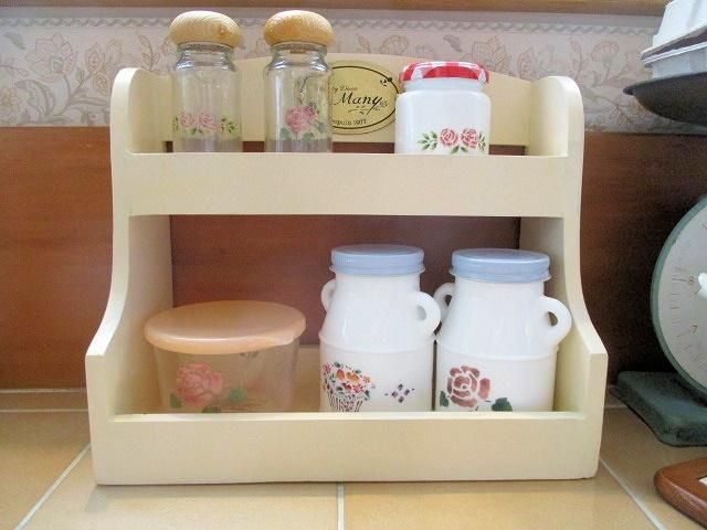 マニーオリジナル家具 2段スパイスラック - 「フランス雑貨マニー