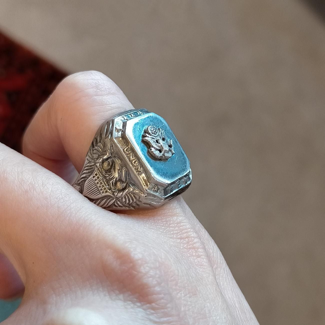 USA製1940年代WW2ヴィンテージUS.ARMY白頭鷲スターリングシルバー製