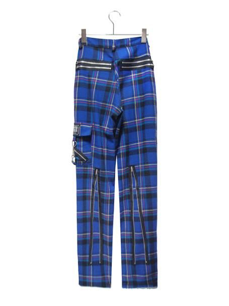 USED】''TIGER OF LONDON'' TARTAN CHECK ZIP BONDAGE PANTS