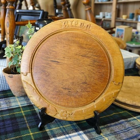 イギリス アンティーク ブレッドボード カッティングボード BREAD 花と