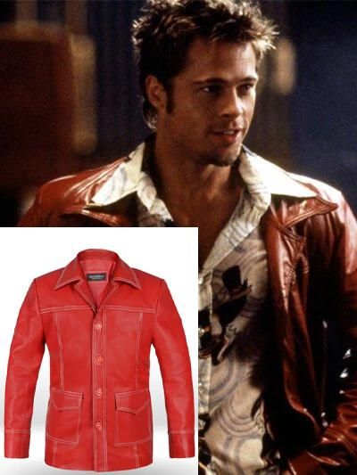 ファイトクラブの革ジャン通販 | ブラッドピット着用【レッド】 - 映画