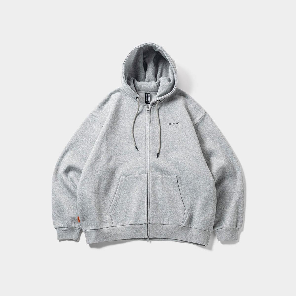 TIGHTBOOTH - LOGO ZIP HOODED SWEAT SHIRT - SHRED