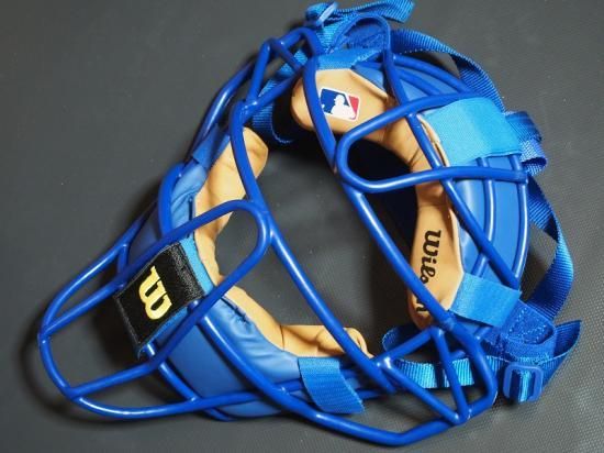 ○Wilson ウィルソン Dyna-Lite○硬式 キャッチャーマスク○青