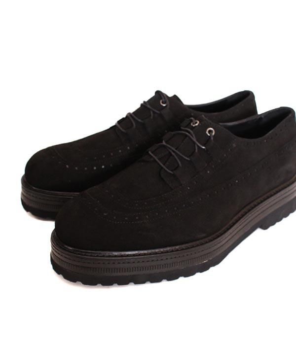 ANGELO RUFFOアンジェロルッフォ 500 ブラック ウィングチップシューズ