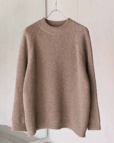 MITTAN 無染色ローカシミヤセーター - 原毛茶 - PURAS