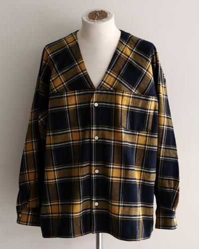 トップス SUNNY ELEMENT Museum shirt Brown Check SUNNY ELEMENT 別注