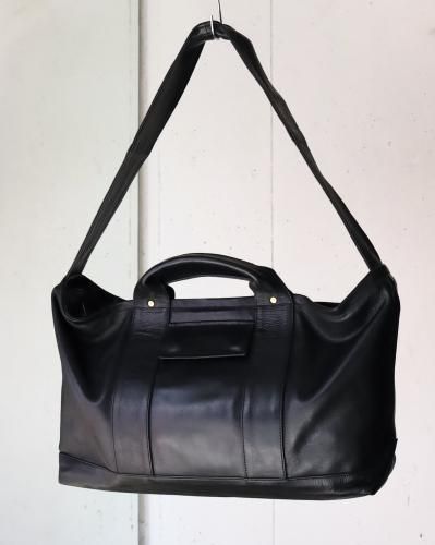CCU DAILY TOTE BAG L/COW SKIN - BLACK - PURAS
