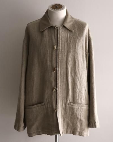 HERILL Linen Duffel Jacket - Natural - PURAS