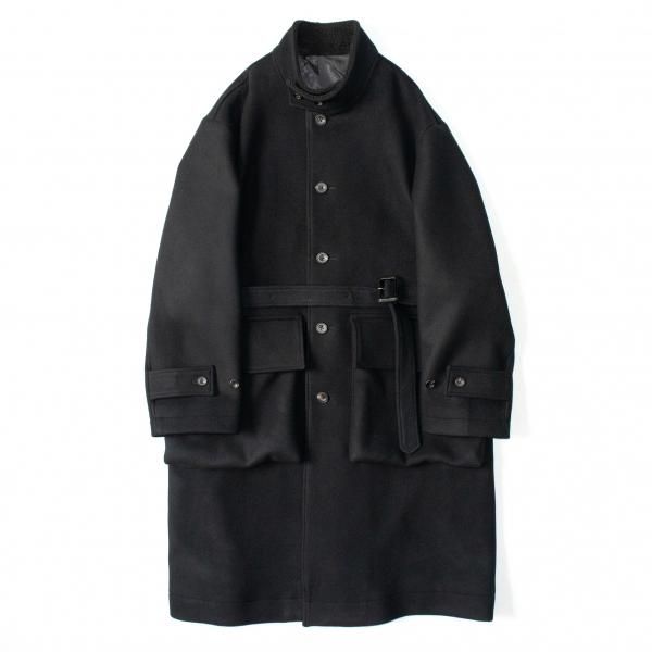 stein(シュタイン)/OVER SLEEVE STAND COLLAR COAT/Black 通販