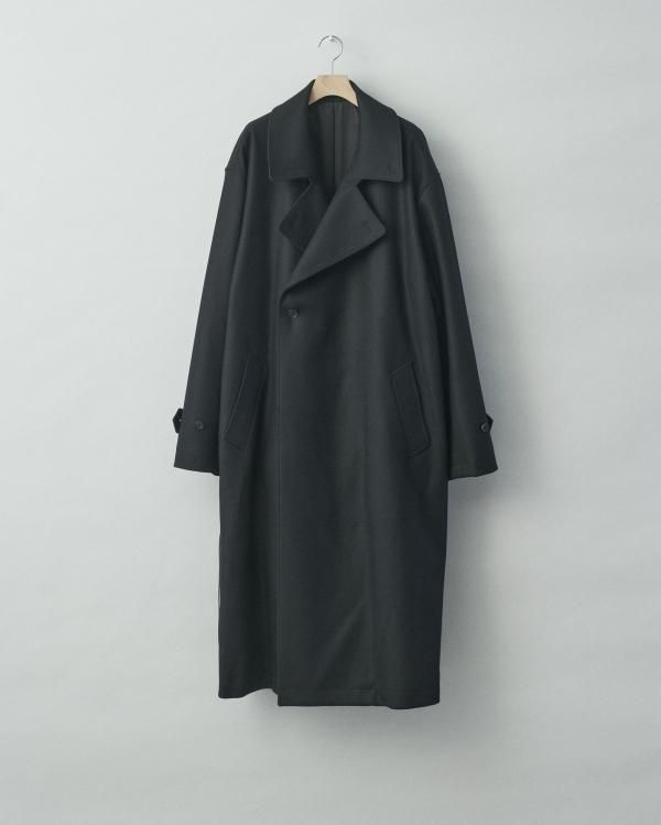 stein(シュタイン)/MELTON DOUBLE BREASTED COAT/Black 通販 取り扱い
