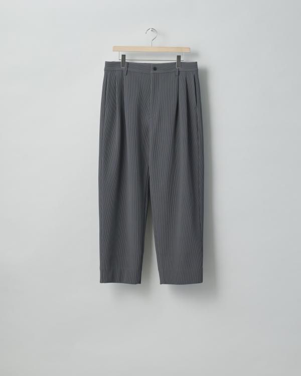 stein(シュタイン)/GRADATION PLEATS TWO TUCK TROUSERS/N.Grey 通販
