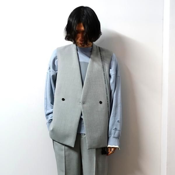 stein(シュタイン)/GRADATION PLEATS TWO TUCK TROUSERS/N.Grey 通販