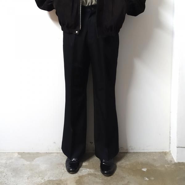 ssstein(シュタイン)/FLARE TROUSERS/BLACK 通販 取り扱い-CONCRETE RIVER