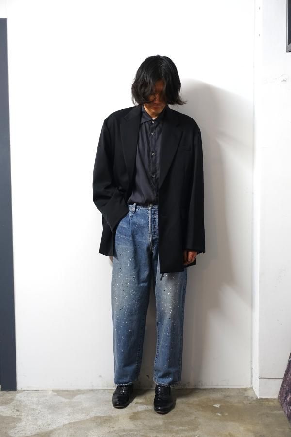 ssstein(シュタイン)/OVERSIZED SINGLE BREASTED LONG JACKET/BLACK