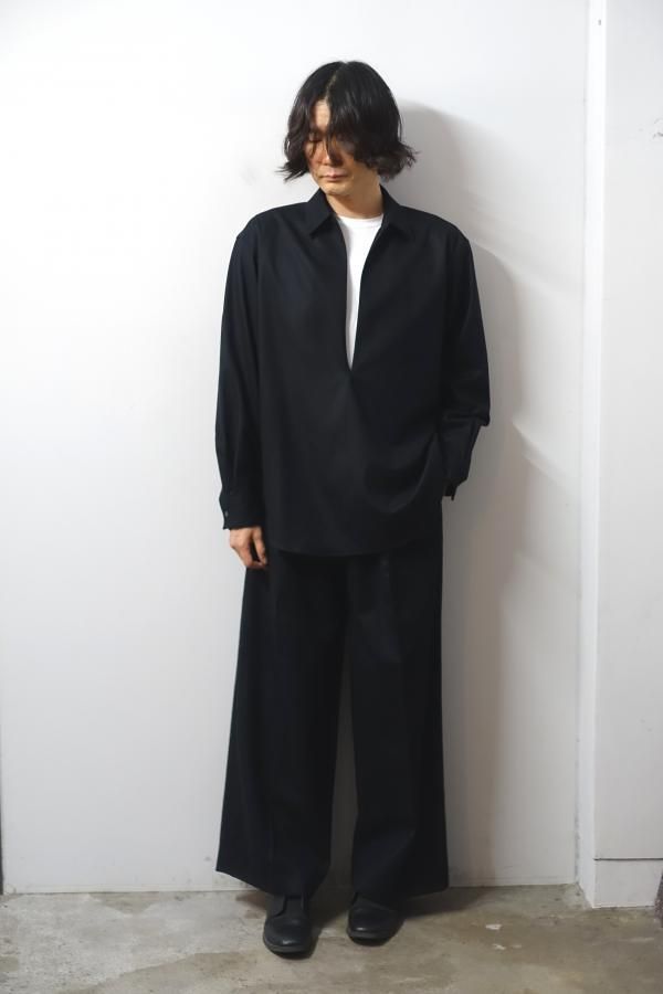 ssstein(シュタイン)/OVERSIZED SKIPPER SHIRT/BLACK 通販 取り扱い