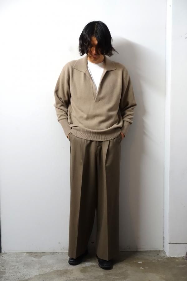 ssstein(シュタイン)/EXTRA FINE WOOL KNIT SKIPPER LS/BEIGE 通販