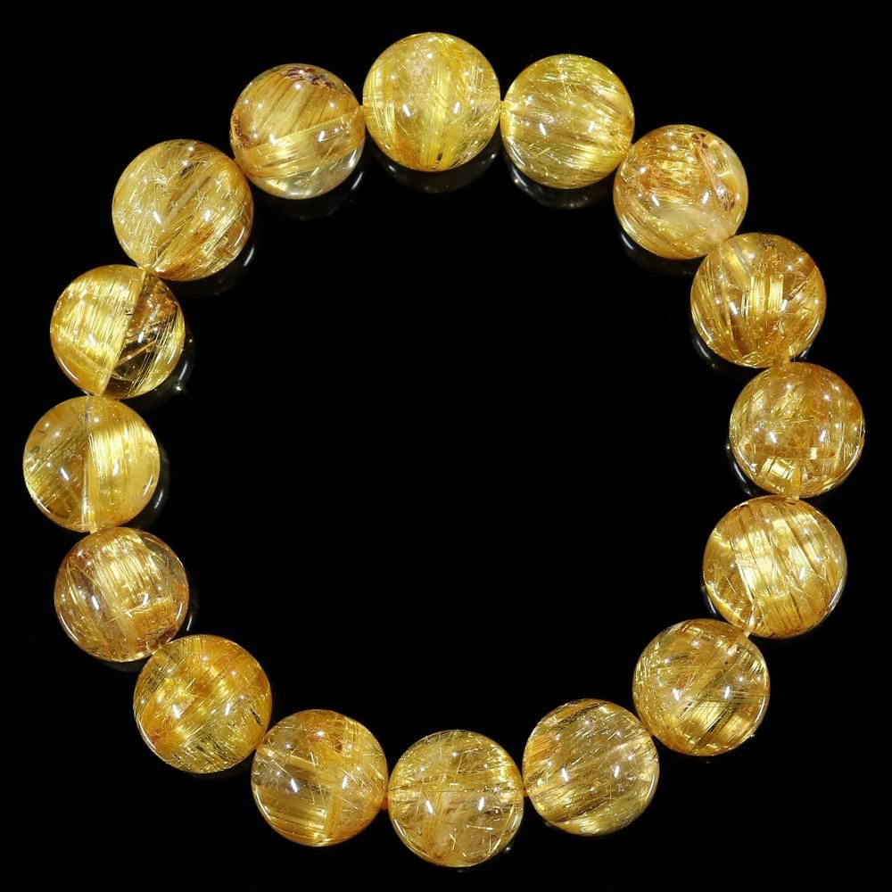 最高品質/黄色みの強い明るいゴールドルチル】タイチンルチルクォーツ