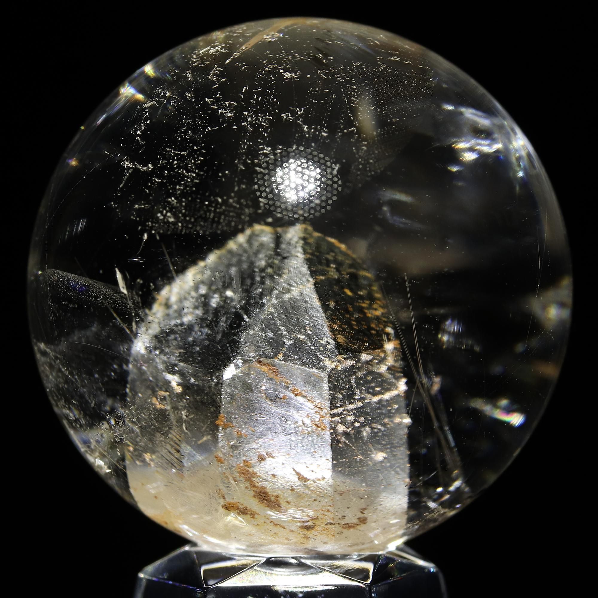 Neco様専用)希少価値の高いプラチナルチル貫入水晶 【公式通販】