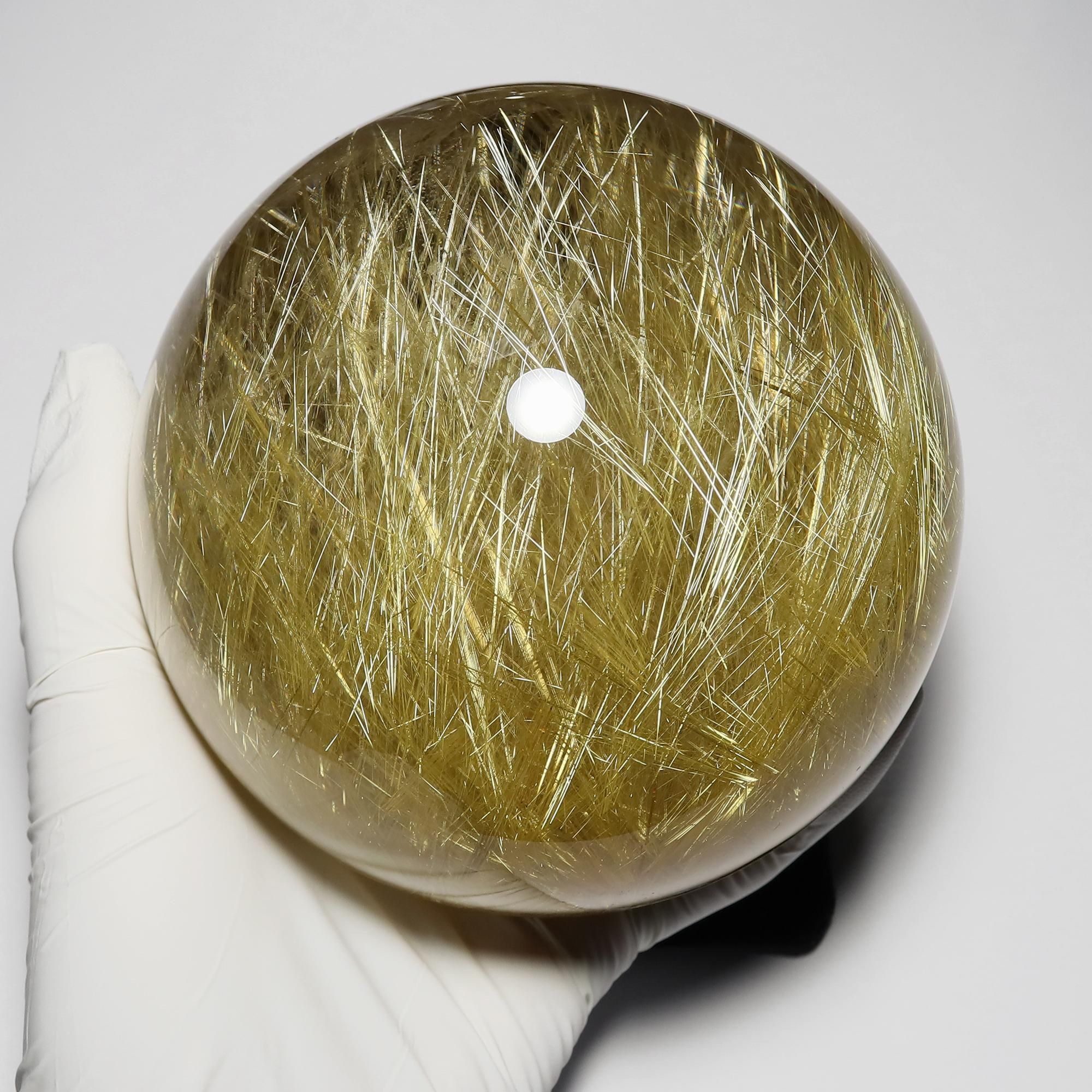 最高峰/歴代最大サイズ】プレミアム タイチンゴールドルチルクォーツ