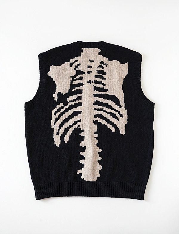 KAPITAL - 5G ウール BONEベスト - BLUE NEON