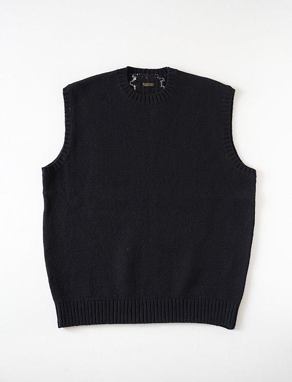 KAPITAL - 5G ウール BONEベスト - BLUE NEON