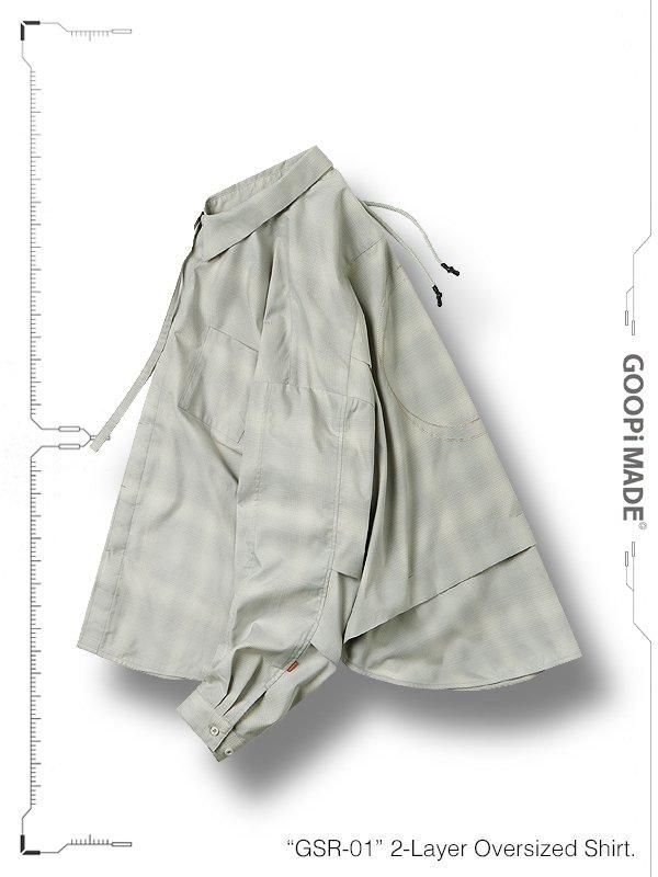 GOOPiMADE - グーピーメイド - “GSR-01” 2-Layer Oversized Shirt