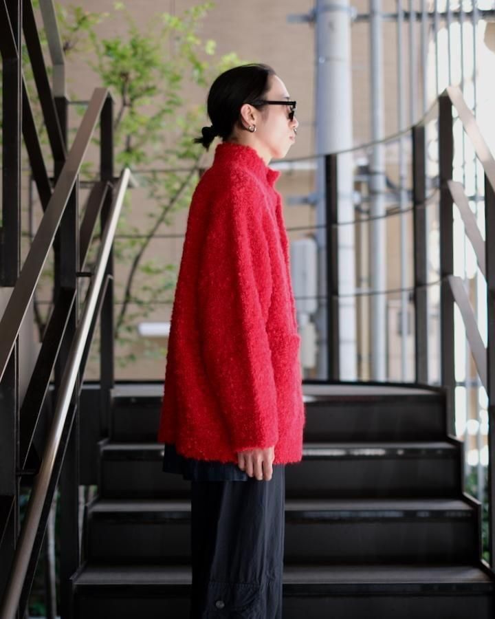Massive Mohair Cardigan red - IDIOME | ONLINE SHOP 熊本のセレクト