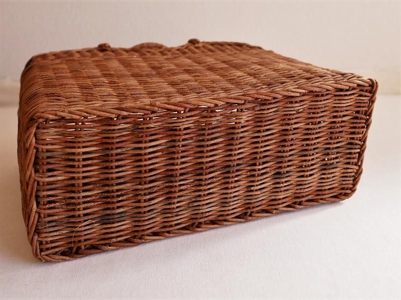 断*離様 古いあけび蔓の収納かご 山仕事 古道具 古民具 断*離様 古い