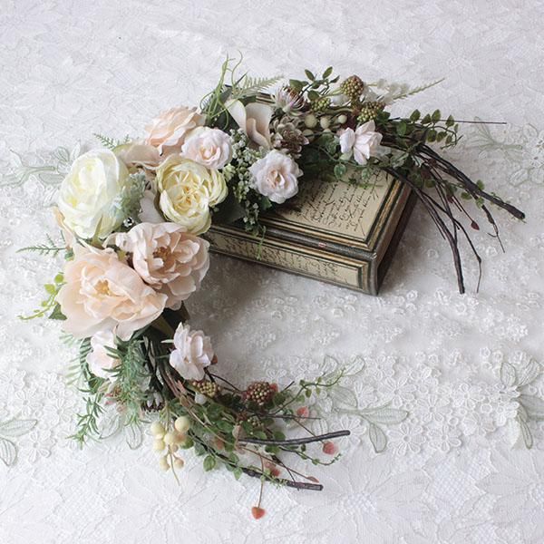 ムーンスワッグ・シェルピンク-アーティフィシャルフラワー - 造花