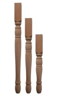 55角 テーブル脚 ろくろデザインB 金具無 単品一本 - 【木の脚