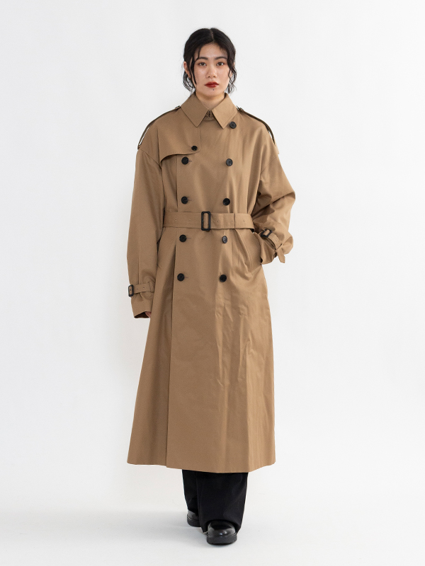 TRENCH COAT /BIG FIT-トレンチコートビッグフィット-HYKE（ハイク