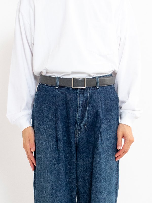 Holeless leather classic belt-ホールレスレザークラシックベルト