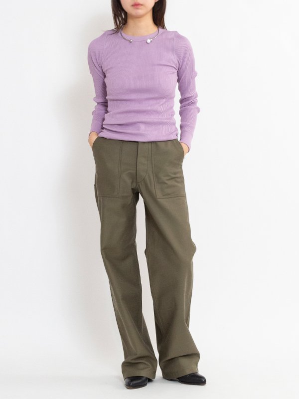 BACK SATIN BAKER PANTS-バックサテンベイカーパンツ-HYKE（ハイク