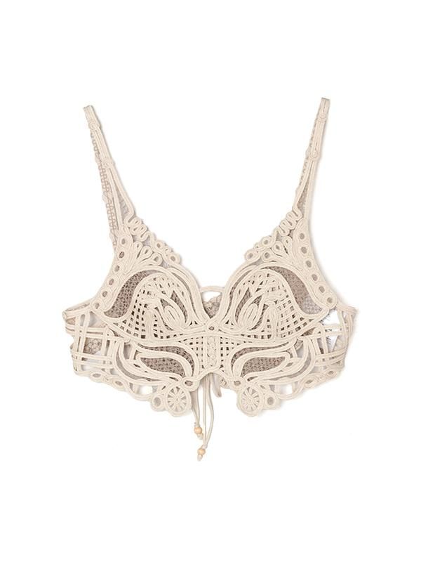 Cording Embroidery Vest-コーディングエンブロイダリーベスト-Mame