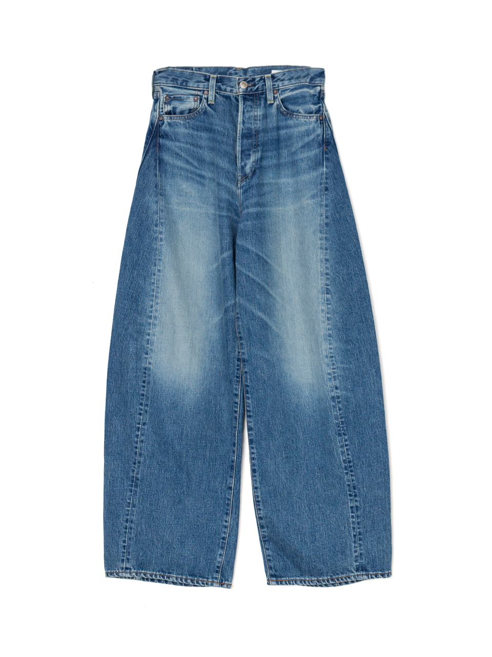 DENIM BARREL LEG JEANS-デニムバレルレッグジーンズ-HYKE（ハイク