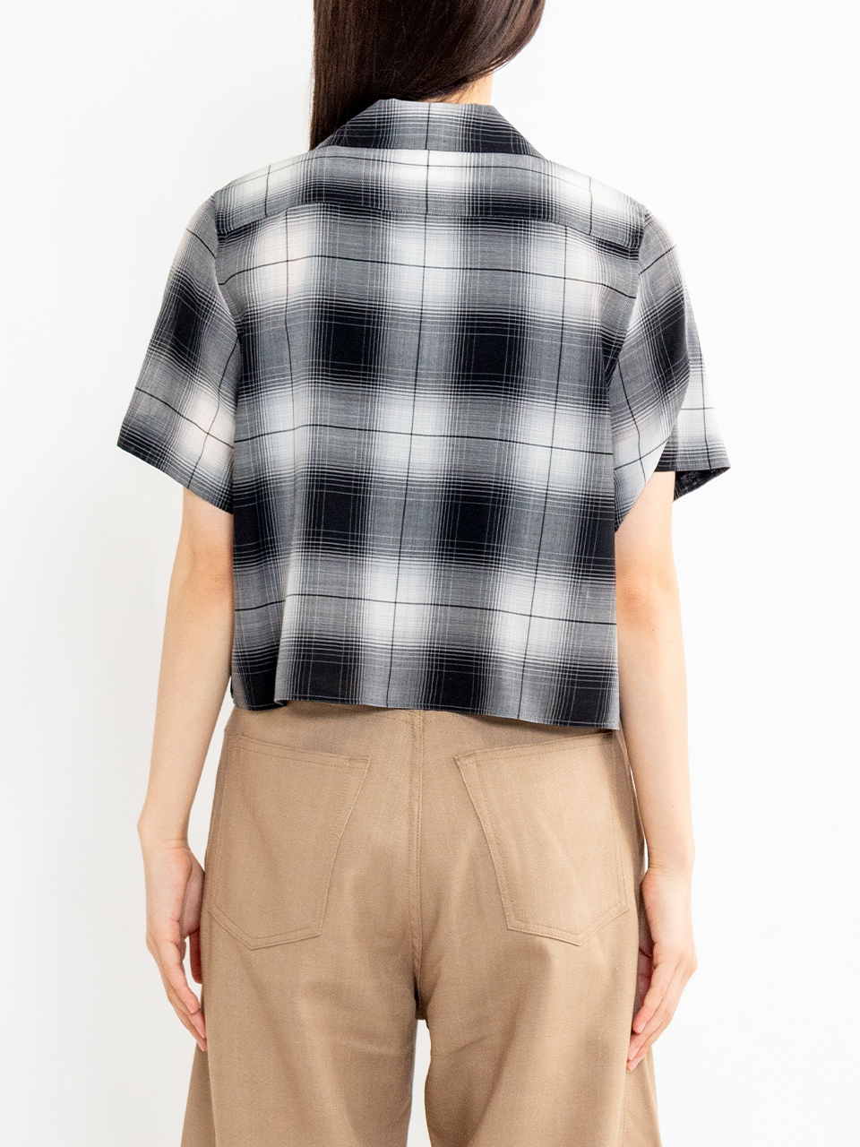 T/W OMBRE CHECK SHIRT-オンブレチェックシャツ-HYKE（ハイク）通販