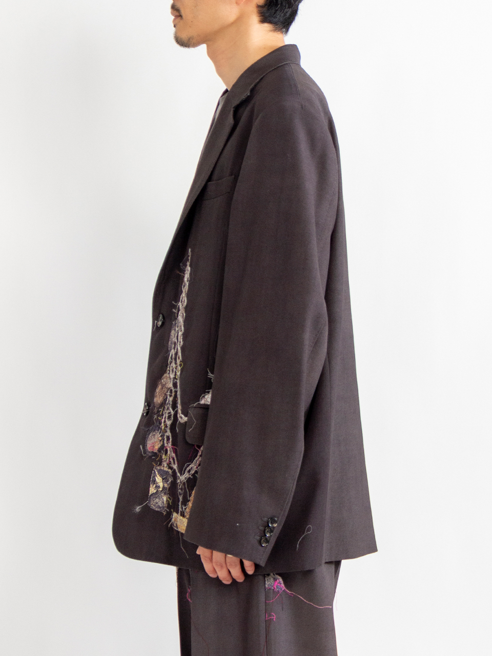 EMBROIDERED CHAIN TAILORED JACKET-エンブロイダードチェーン