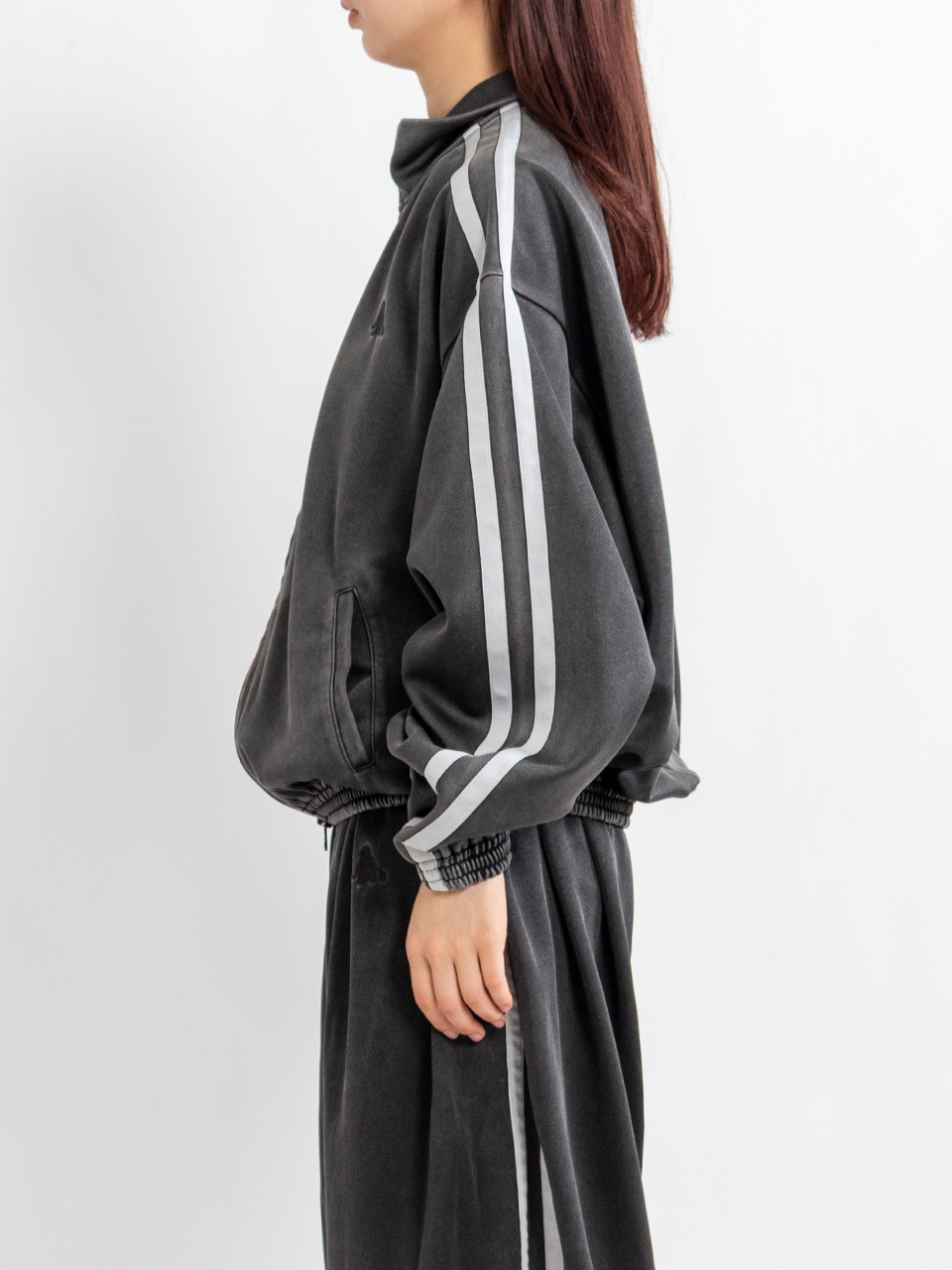 FADED BLACK TRACK JACKET-フェイデッドブラックトラックジャケット