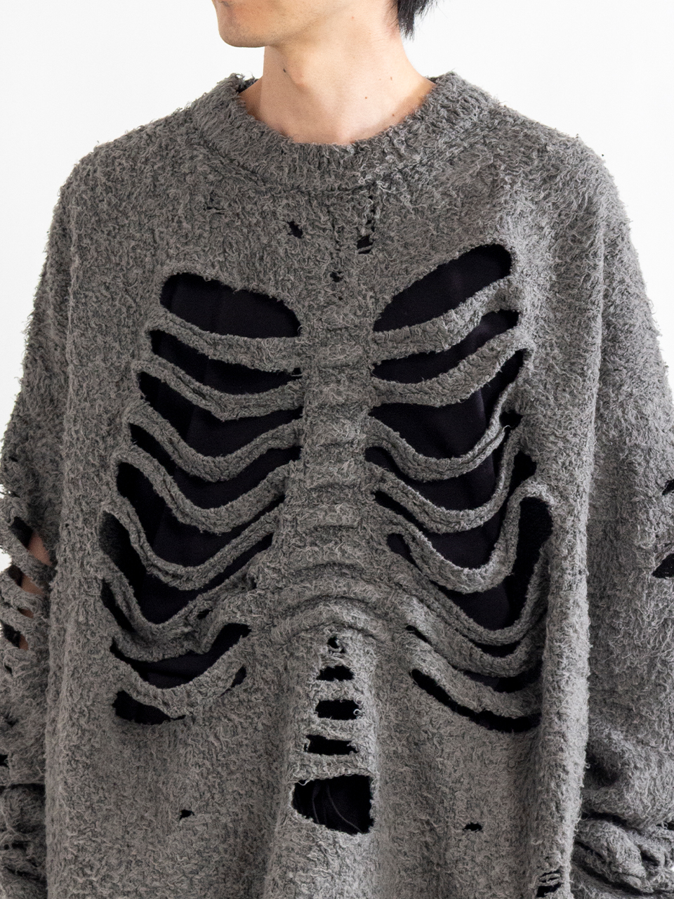 RIBCAGE KNIT PULLOVER-リブケージニットプルオーバー-doublet