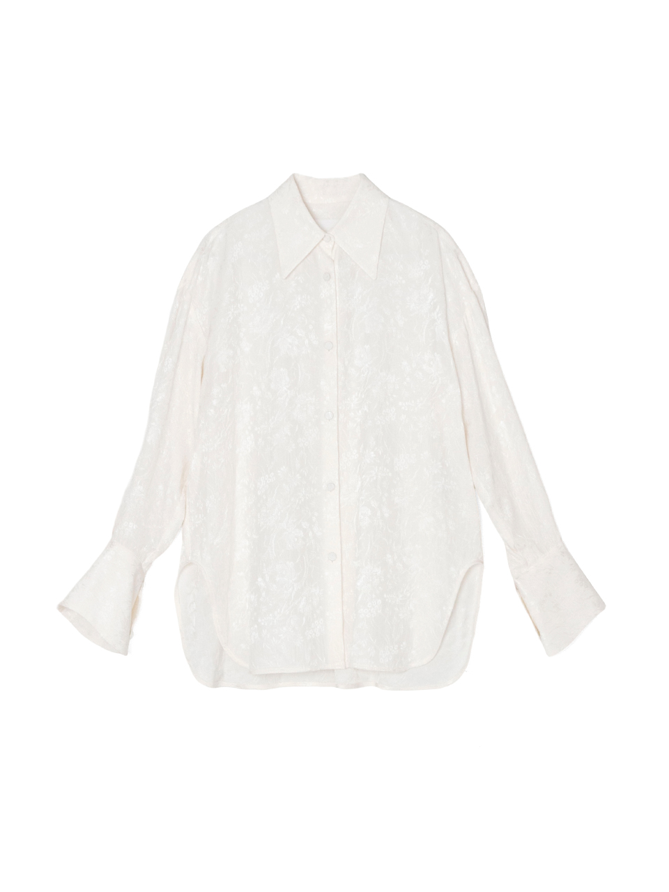 Floral Jacquard Shirt-フローラルジャカードシャツ-Mame Kurogouchi