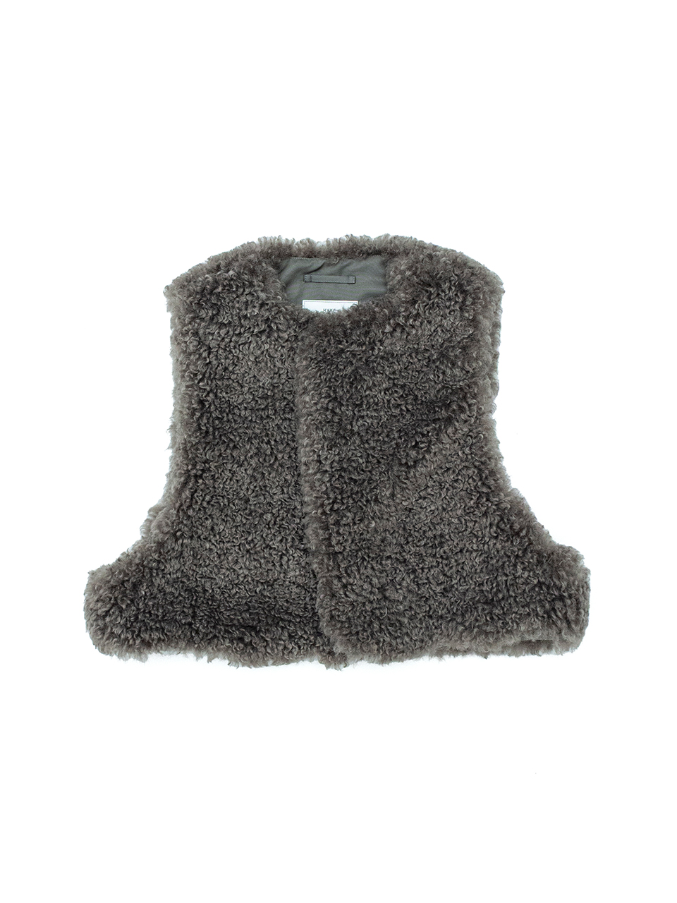 FAUX SHEARLING CROPPED VEST ファーシャーリングクロップトップ HYKE