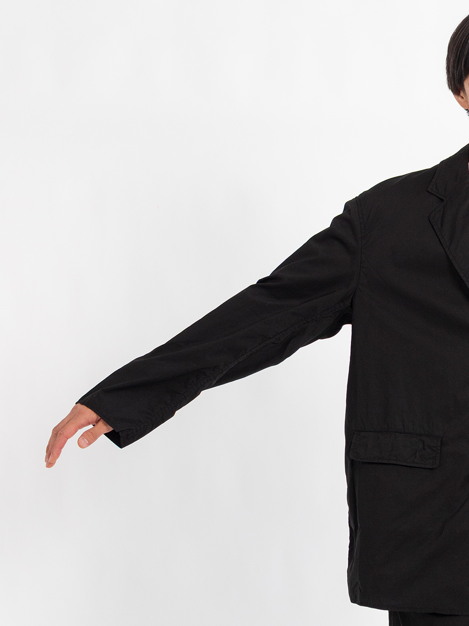 Garment Dyed Typewriter Oversized Jacket-ガーメントダイタイプ