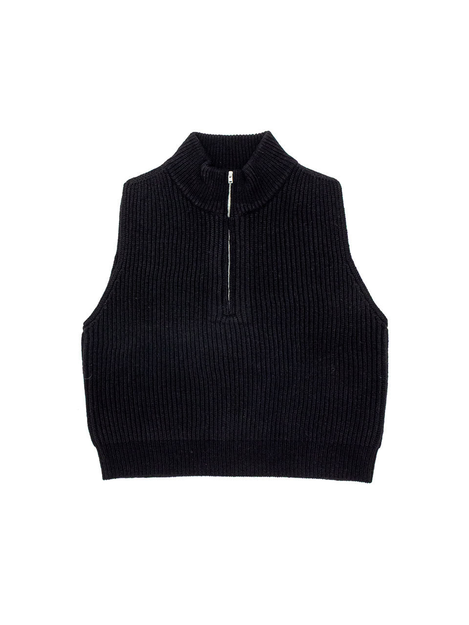 RIBBED KNIT WOOL VEST-リブニットウールベスト-HYKE（ハイク）通販