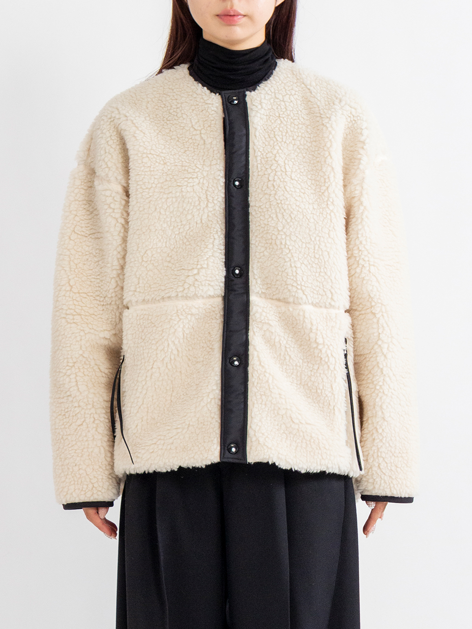 FAUX SHEARLING JACKET-ファーシアリングジャケット-HYKE（ハイク