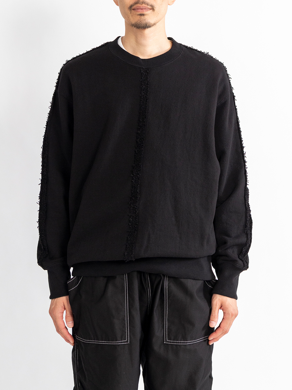 Washed cotton fleece sweat-ウォッシュドコットンフリーススウェット