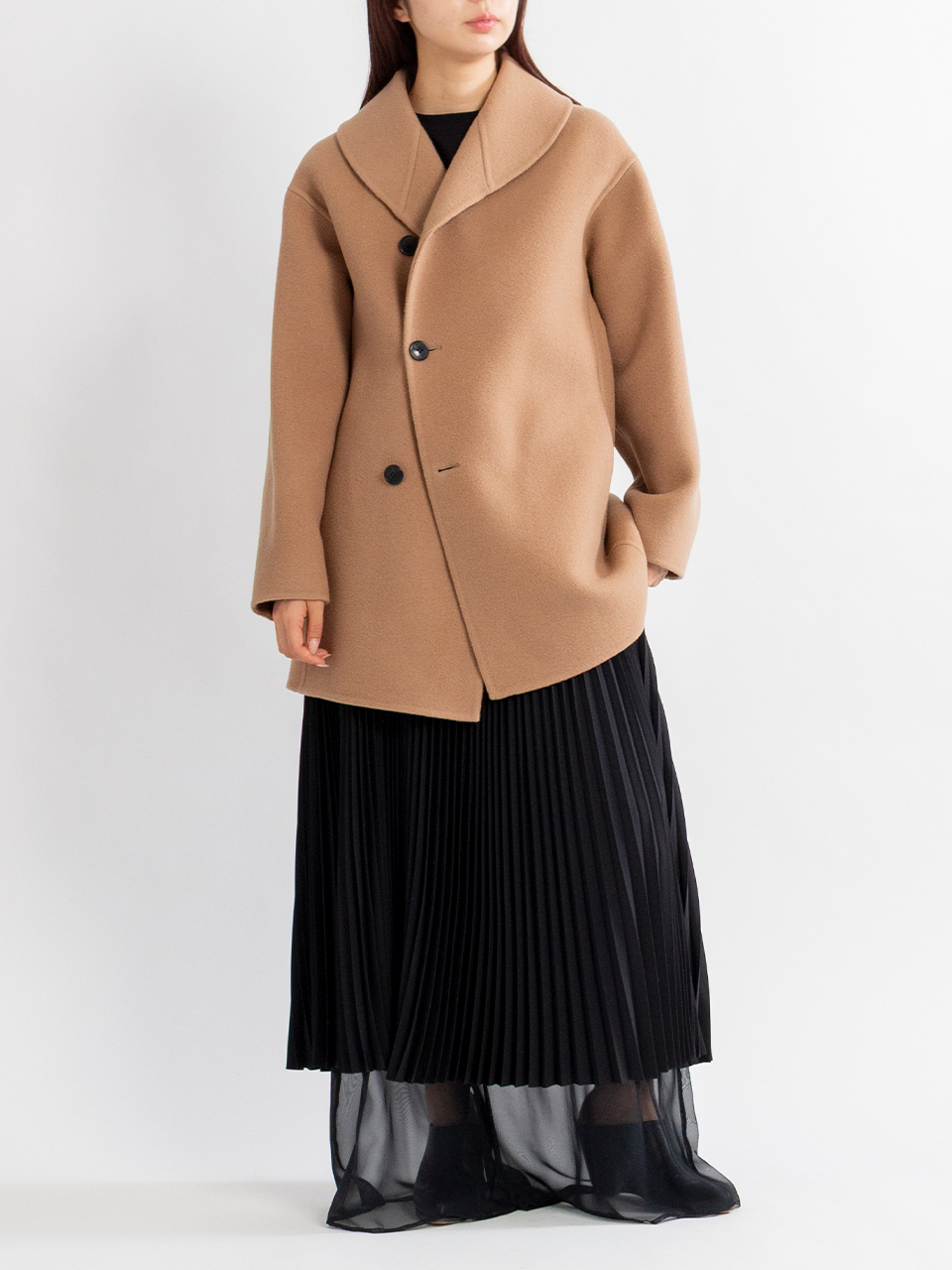 DOUBLE FACE SHAWL COLLAR COAT-ダブルフェイスショールカラーコート
